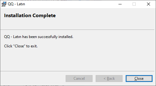 Successfully installed